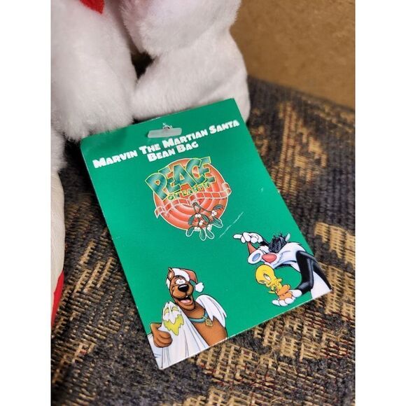 Vintage Limited Edition Warner Brothers Marvin the Martian Christmas Plush- Stil - Picture 2 of 6
